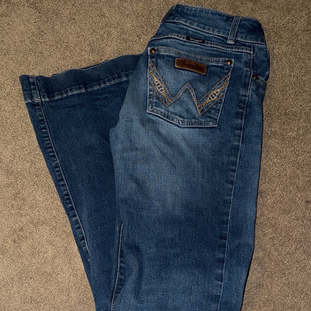 Wrangler Women's Dark Blue Flare Jeans